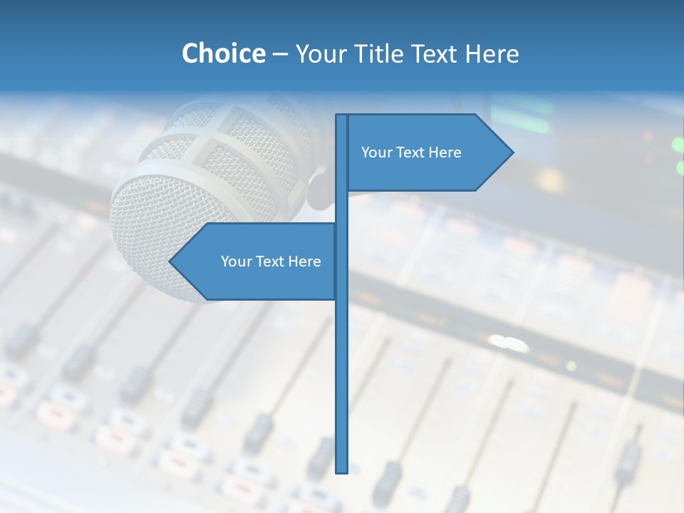 Mic Communication Panel PowerPoint Template