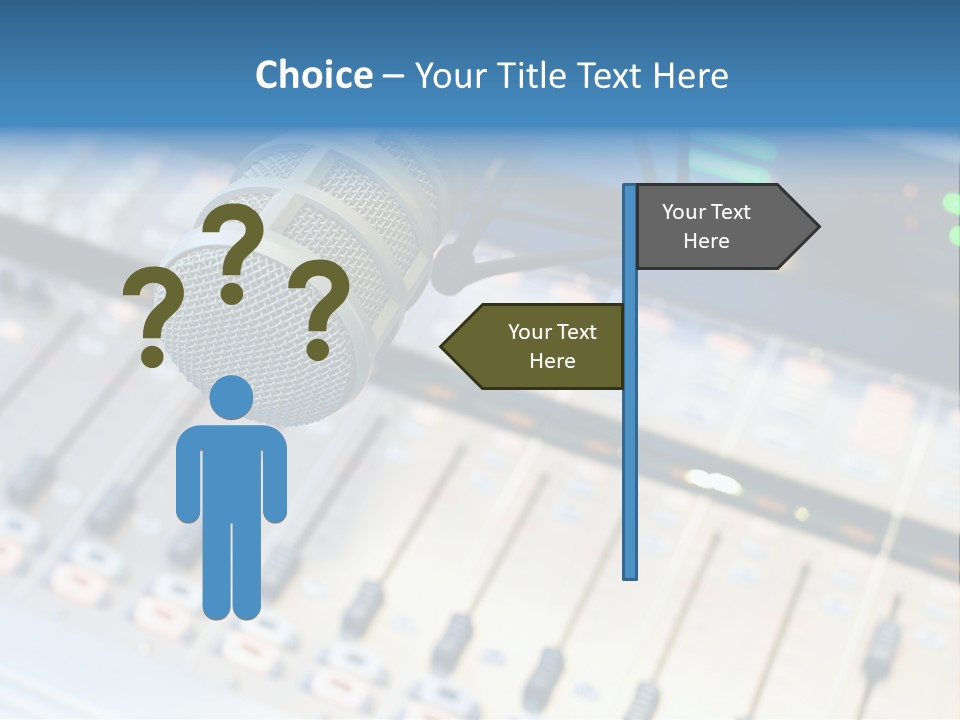 Mic Communication Panel PowerPoint Template