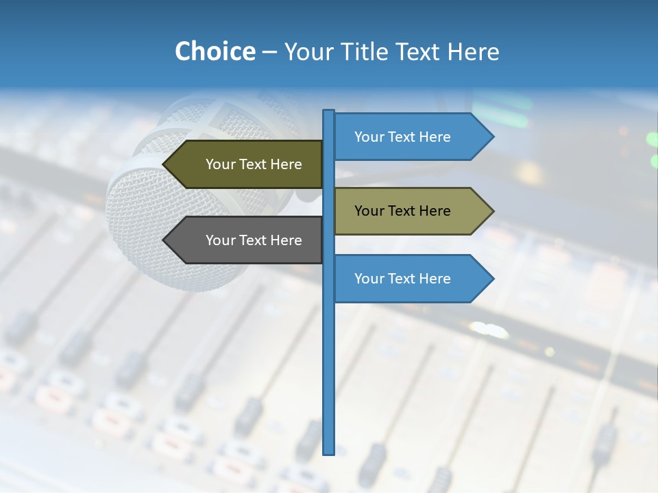Mic Communication Panel PowerPoint Template