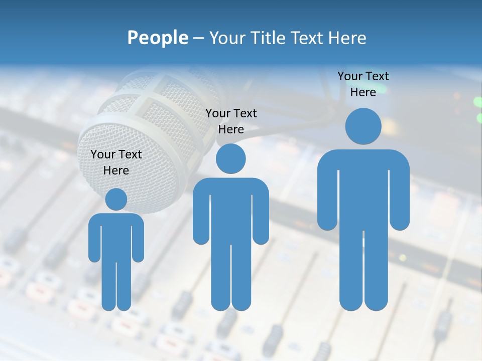 Mic Communication Panel PowerPoint Template
