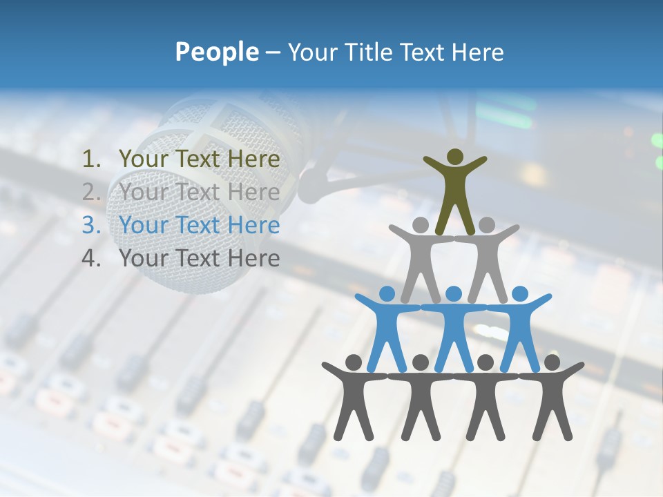 Mic Communication Panel PowerPoint Template