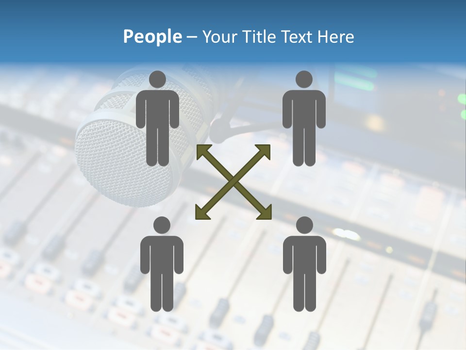 Mic Communication Panel PowerPoint Template