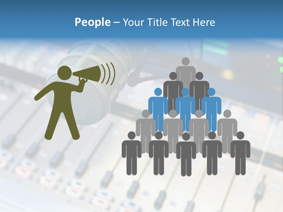 Mic Communication Panel PowerPoint Template