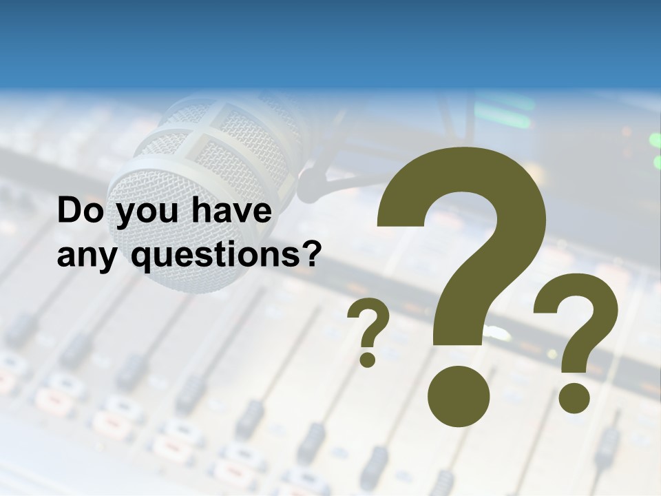 Mic Communication Panel PowerPoint Template