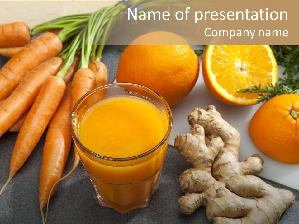 Vitamins Glass Group Of Objects PowerPoint Template