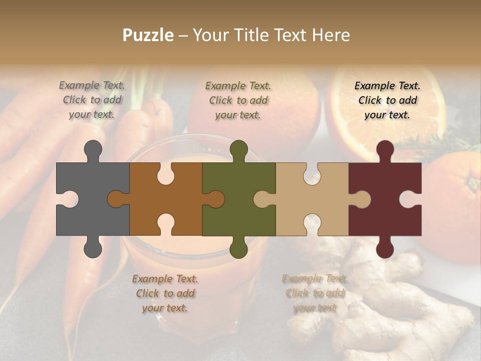 Vitamins Glass Group Of Objects PowerPoint Template