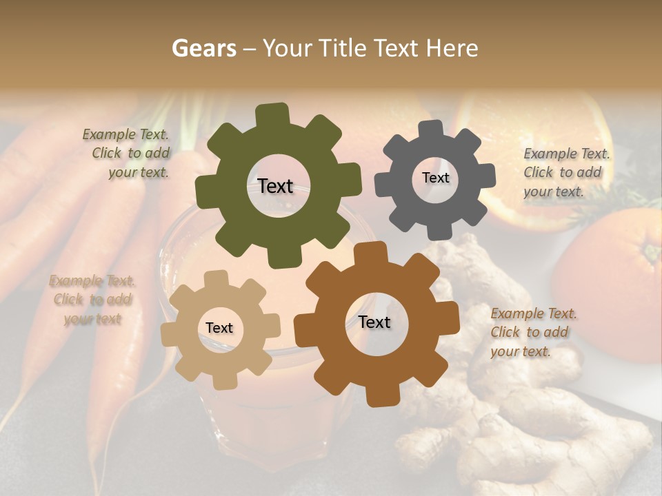 Vitamins Glass Group Of Objects PowerPoint Template