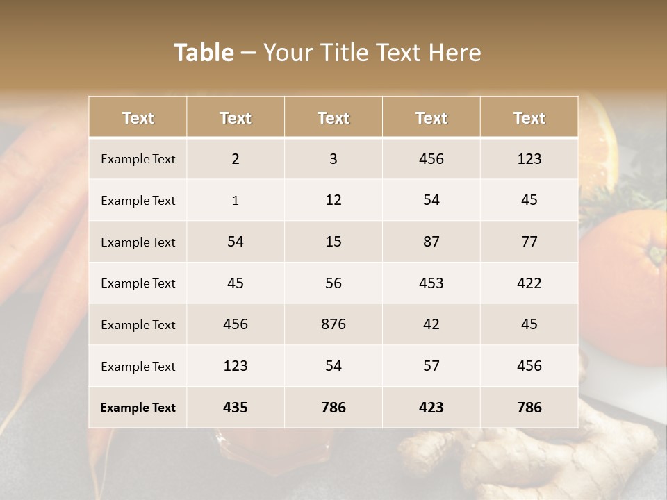 Vitamins Glass Group Of Objects PowerPoint Template