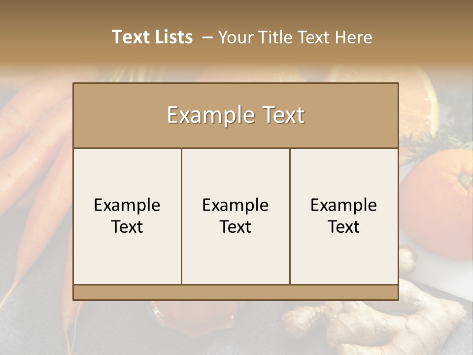 Vitamins Glass Group Of Objects PowerPoint Template