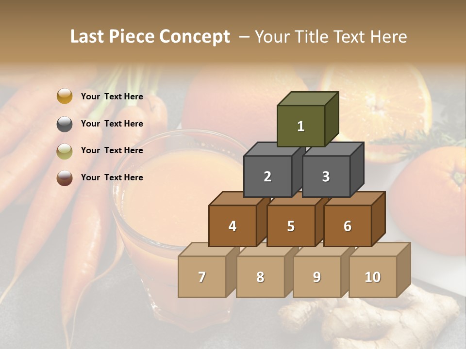 Vitamins Glass Group Of Objects PowerPoint Template