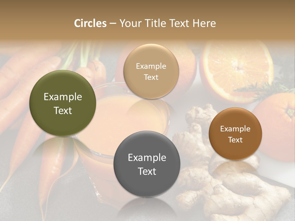 Vitamins Glass Group Of Objects PowerPoint Template