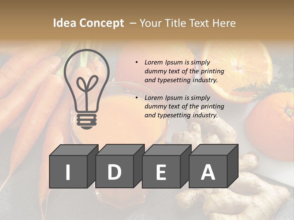 Vitamins Glass Group Of Objects PowerPoint Template