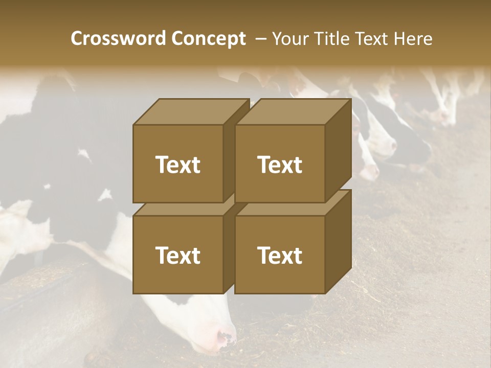 Stall Agricultural Herd PowerPoint Template