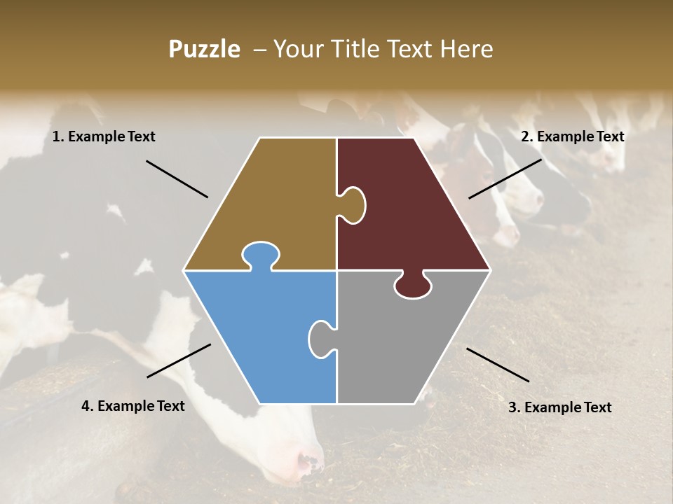 Stall Agricultural Herd PowerPoint Template