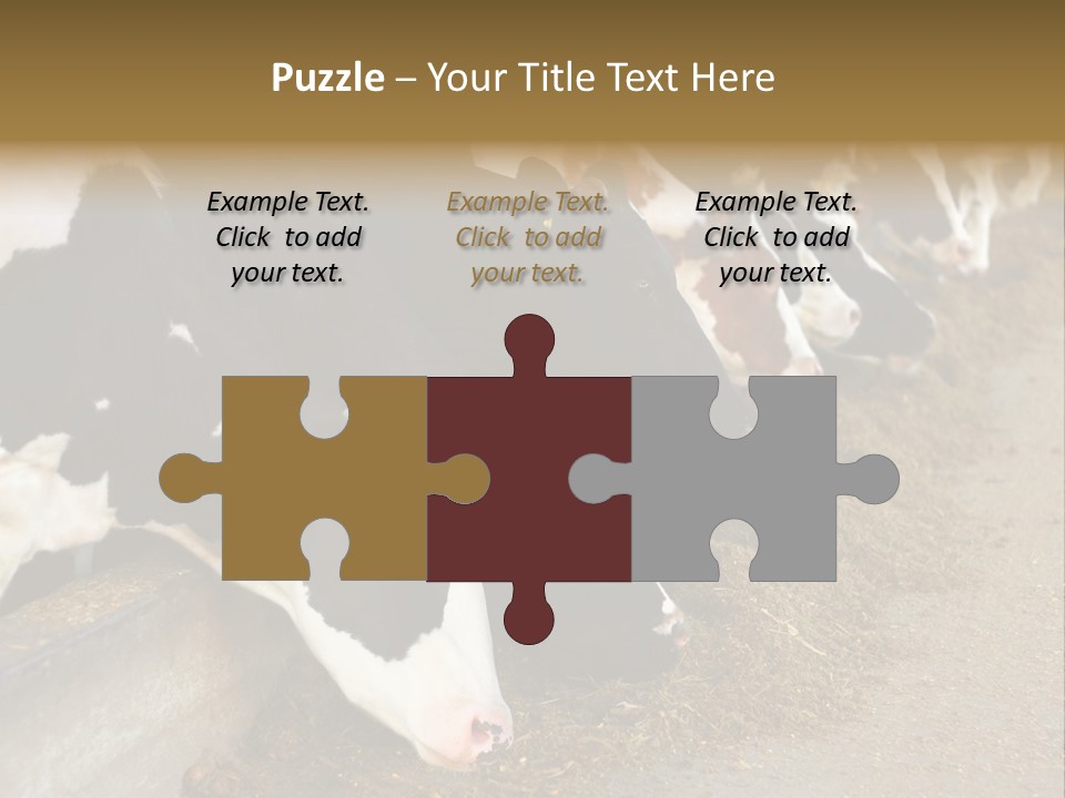 Stall Agricultural Herd PowerPoint Template