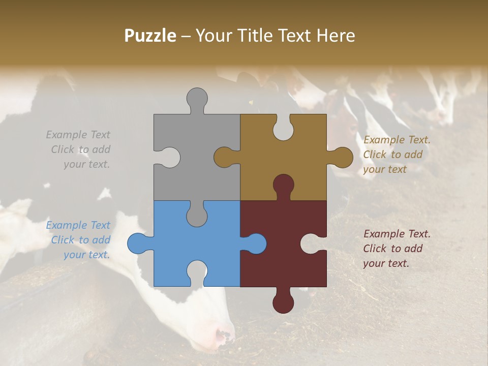 Stall Agricultural Herd PowerPoint Template