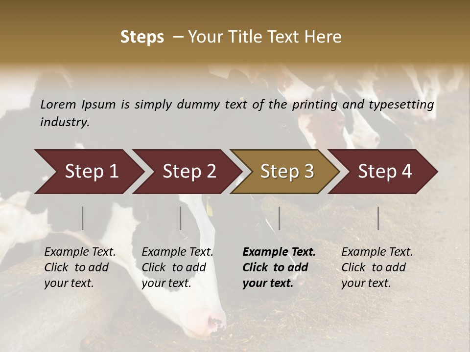 Stall Agricultural Herd PowerPoint Template