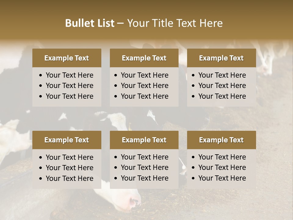 Stall Agricultural Herd PowerPoint Template