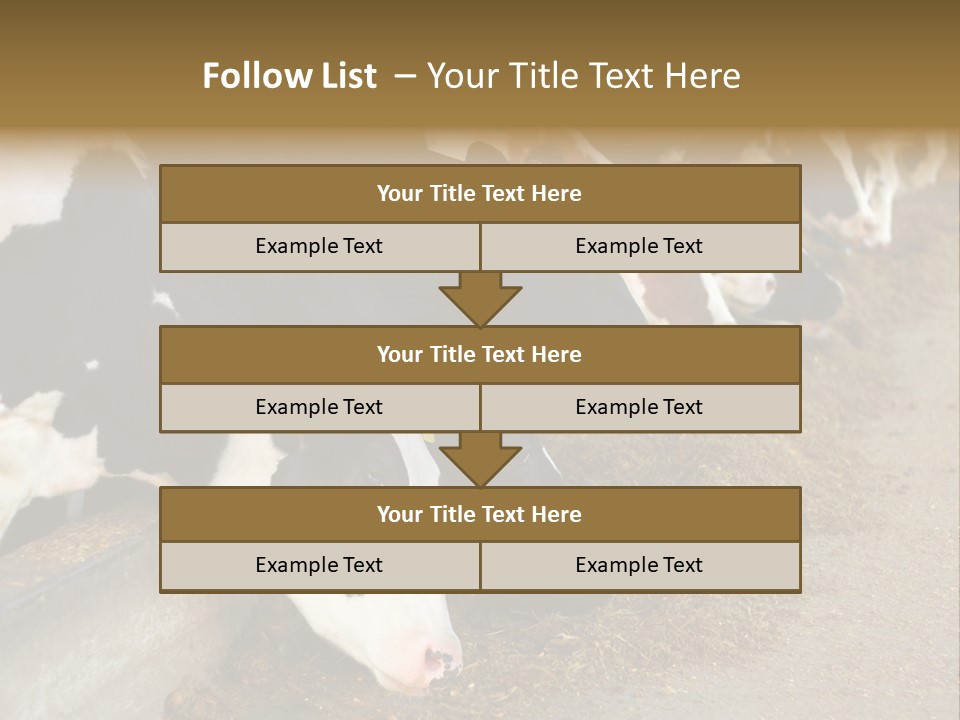 Stall Agricultural Herd PowerPoint Template