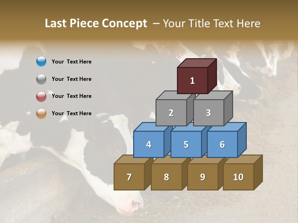 Stall Agricultural Herd PowerPoint Template