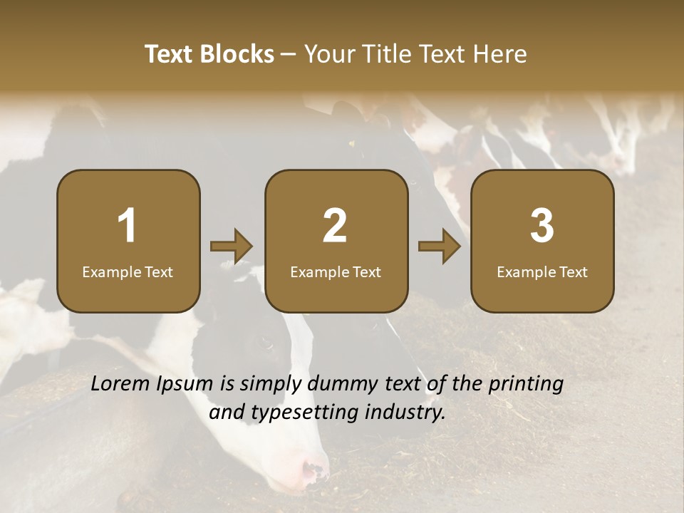 Stall Agricultural Herd PowerPoint Template