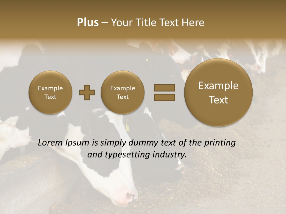 Stall Agricultural Herd PowerPoint Template