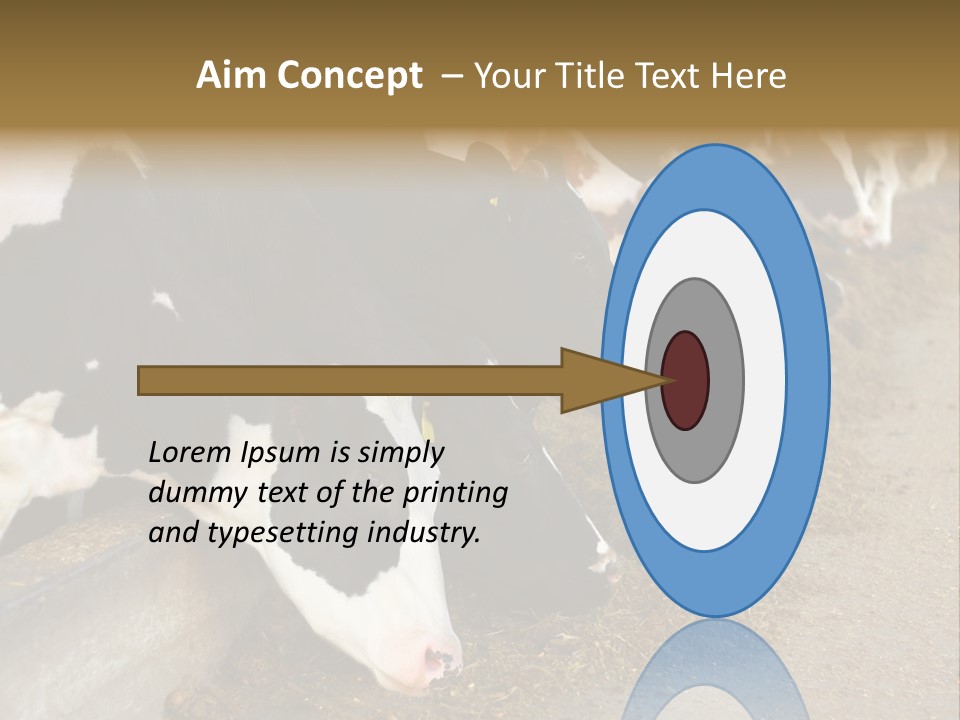 Stall Agricultural Herd PowerPoint Template