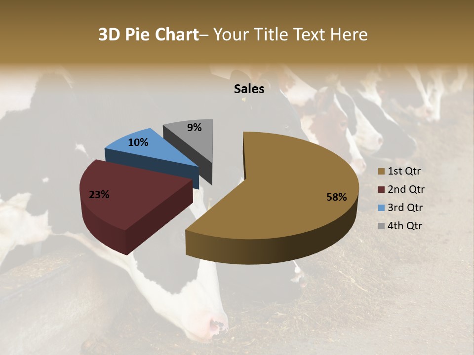 Stall Agricultural Herd PowerPoint Template