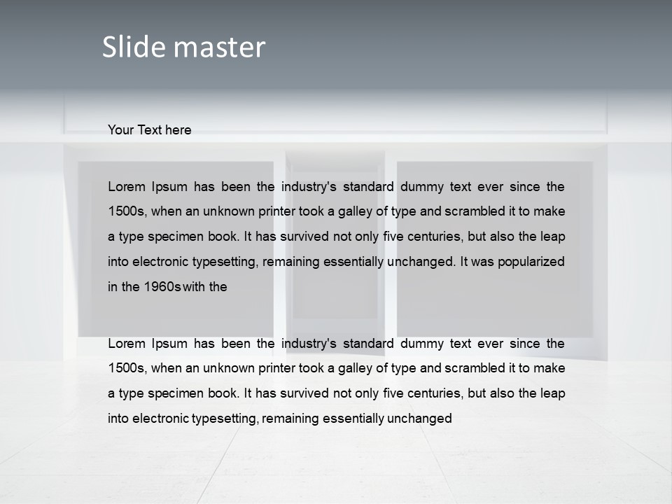 Design Exhibition Door PowerPoint Template