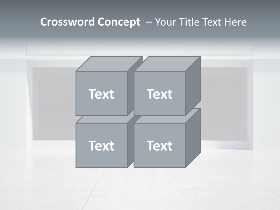Design Exhibition Door PowerPoint Template