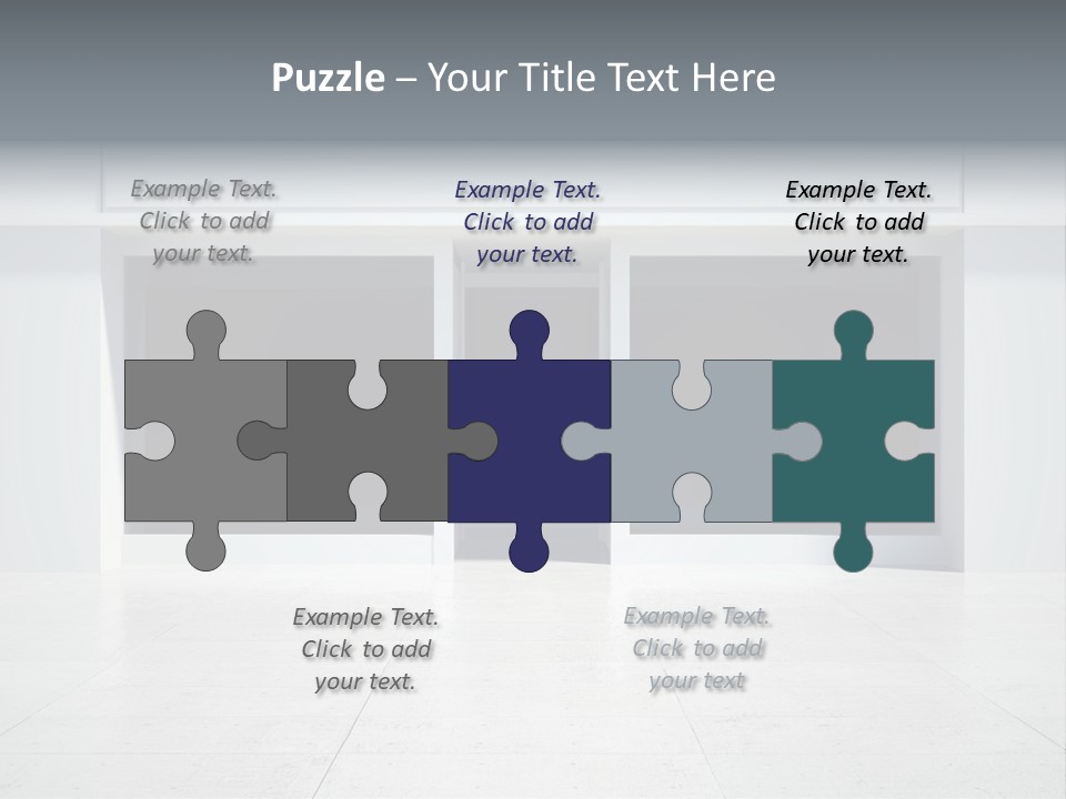 Design Exhibition Door PowerPoint Template