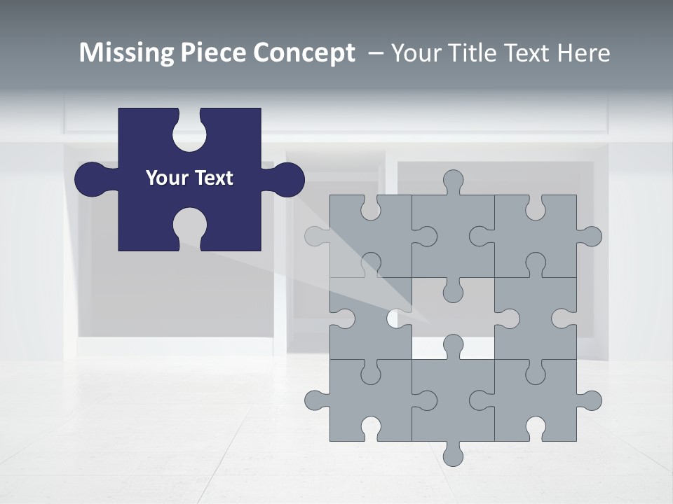 Design Exhibition Door PowerPoint Template