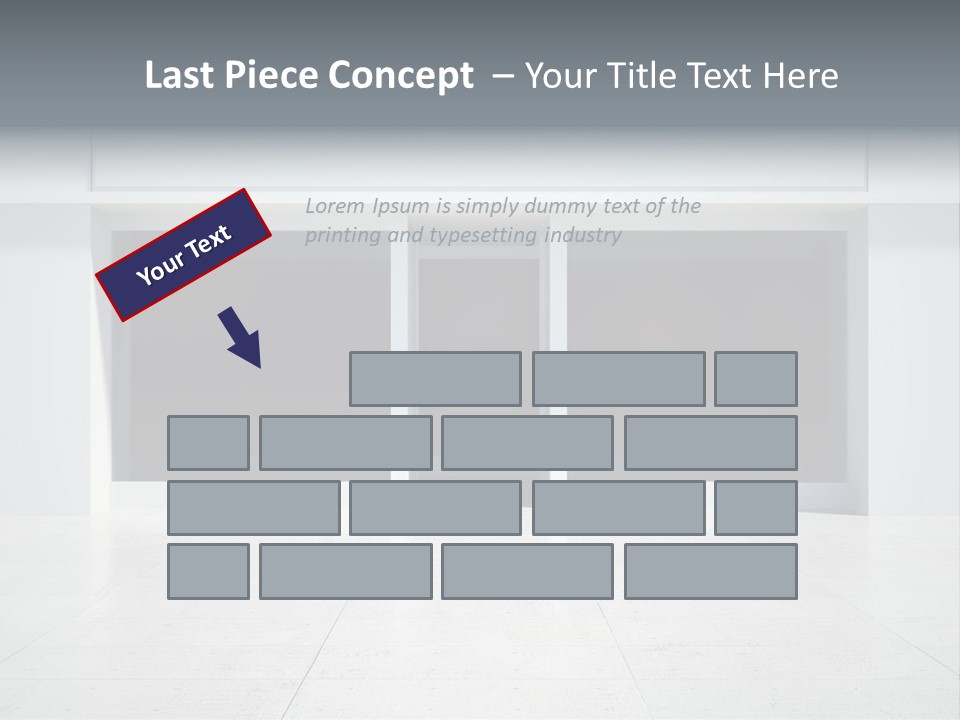 Design Exhibition Door PowerPoint Template