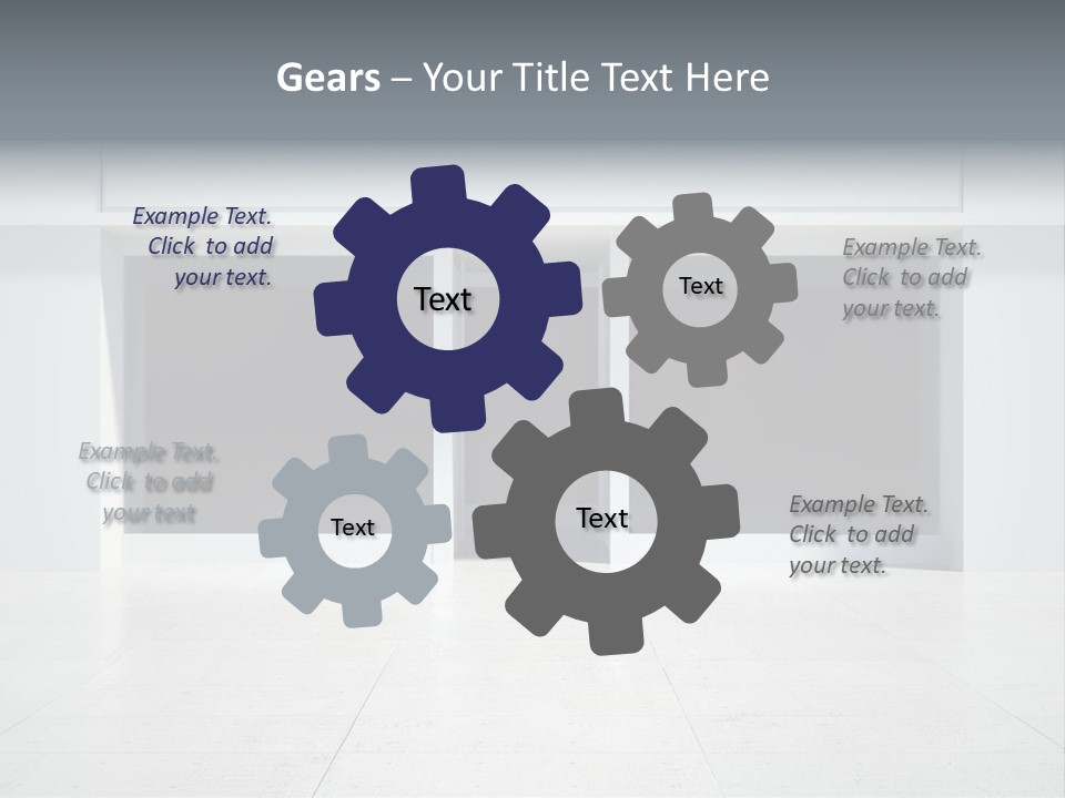 Design Exhibition Door PowerPoint Template