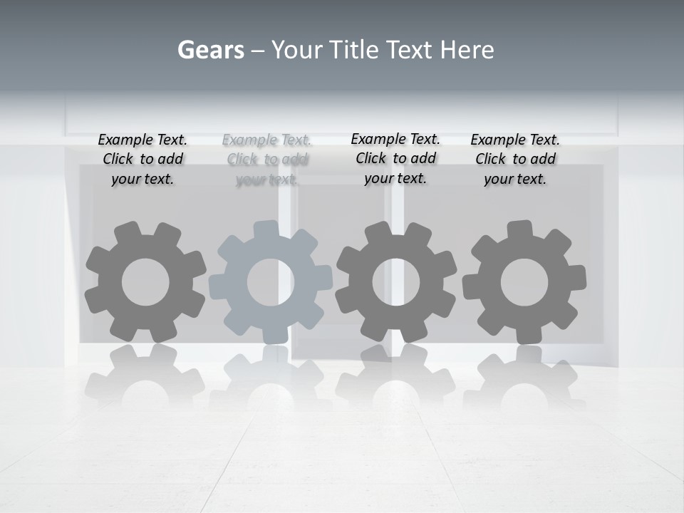 Design Exhibition Door PowerPoint Template