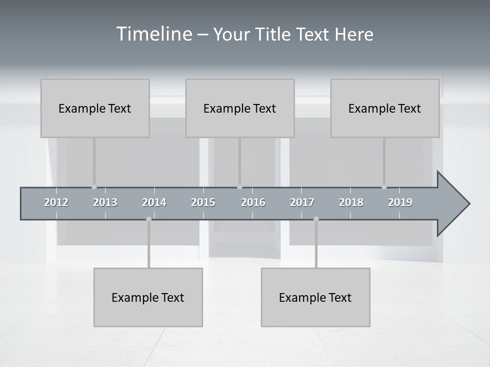 Design Exhibition Door PowerPoint Template