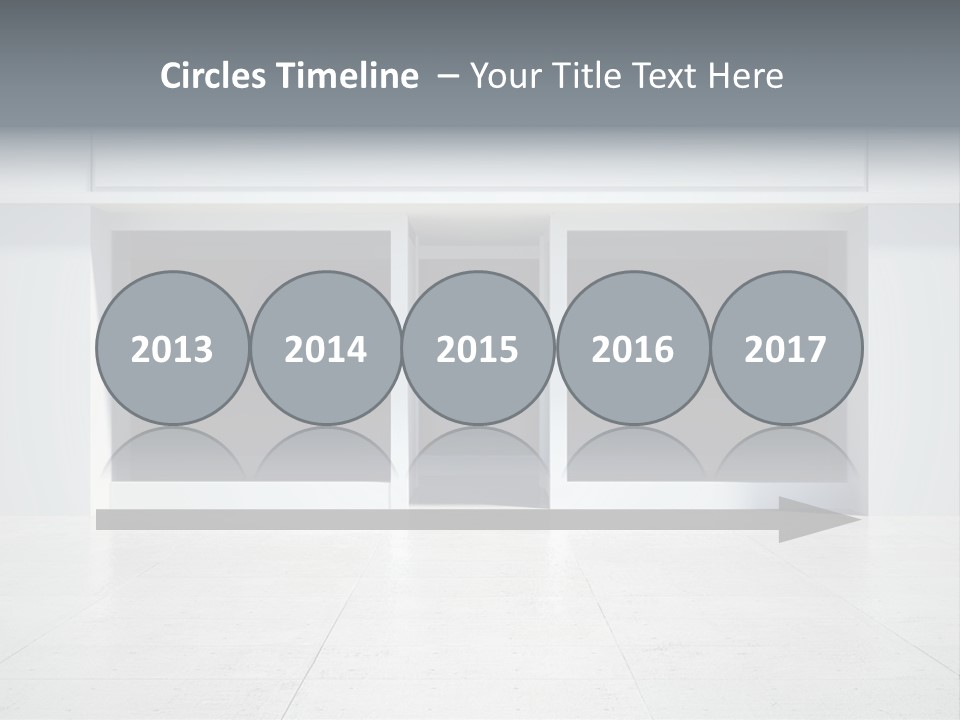 Design Exhibition Door PowerPoint Template