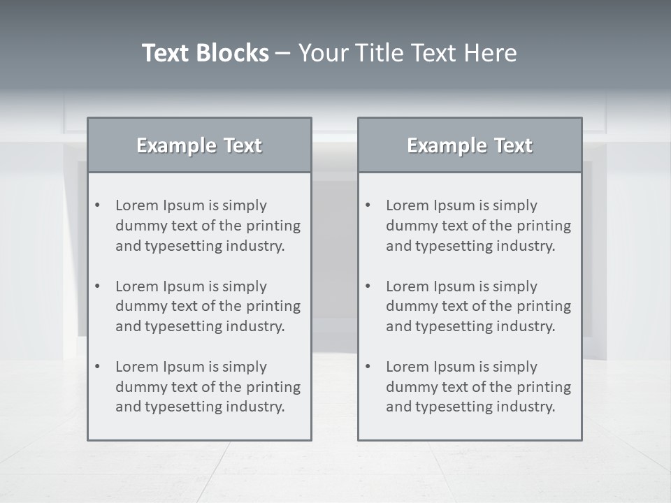 Design Exhibition Door PowerPoint Template