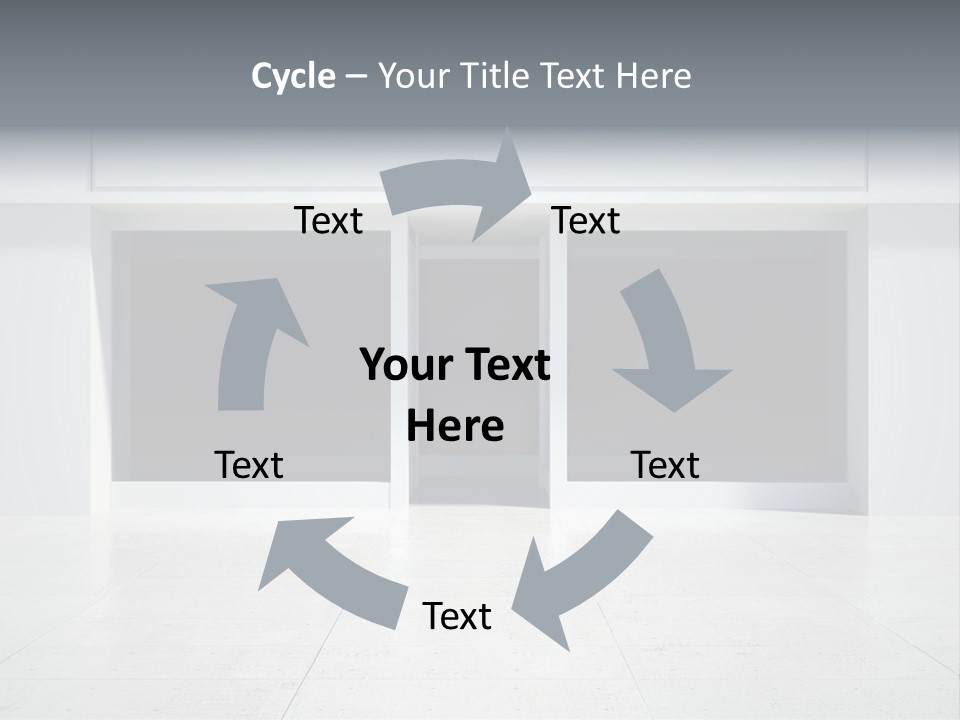 Design Exhibition Door PowerPoint Template