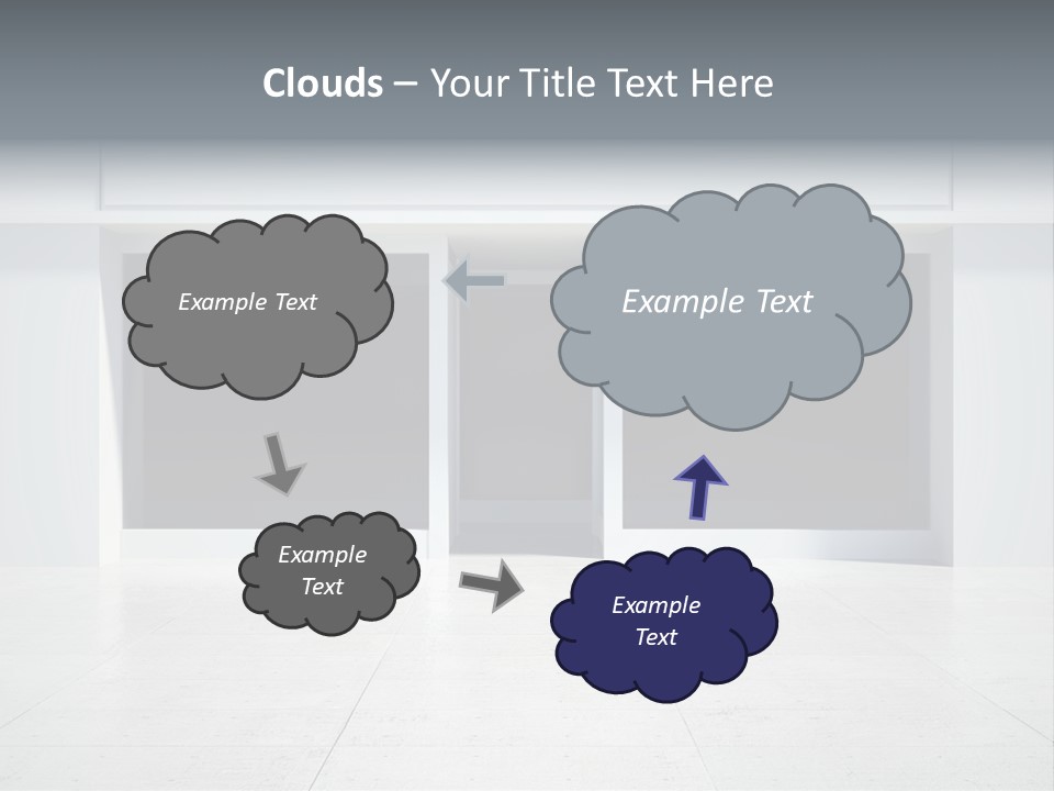 Design Exhibition Door PowerPoint Template