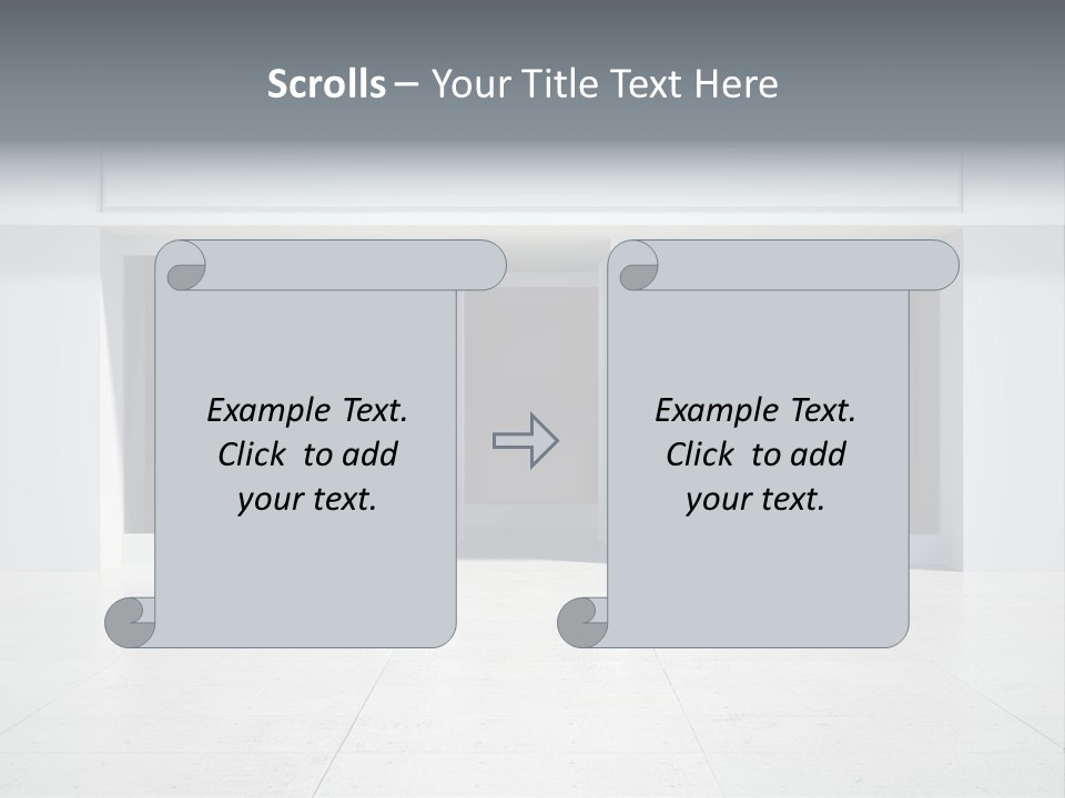 Design Exhibition Door PowerPoint Template