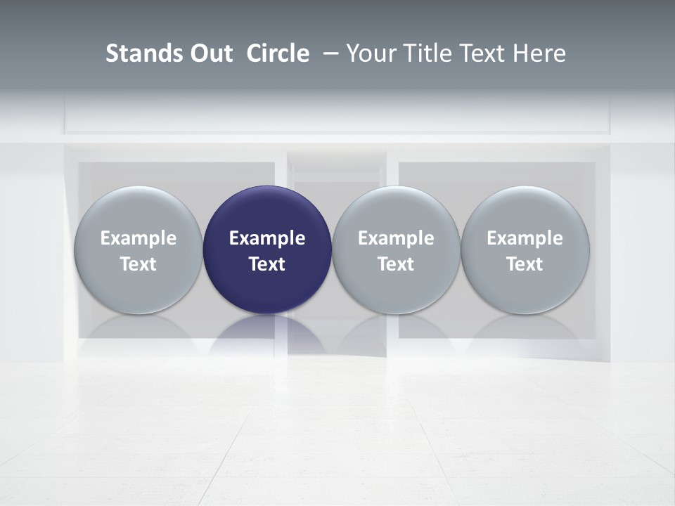 Design Exhibition Door PowerPoint Template