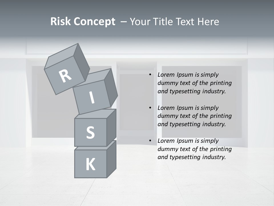 Design Exhibition Door PowerPoint Template