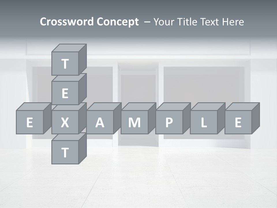Design Exhibition Door PowerPoint Template