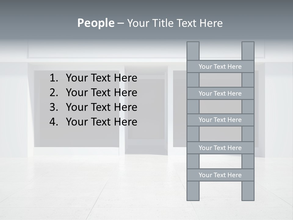 Design Exhibition Door PowerPoint Template