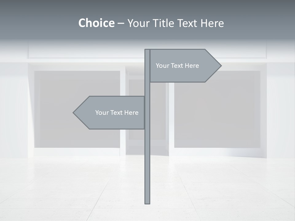 Design Exhibition Door PowerPoint Template