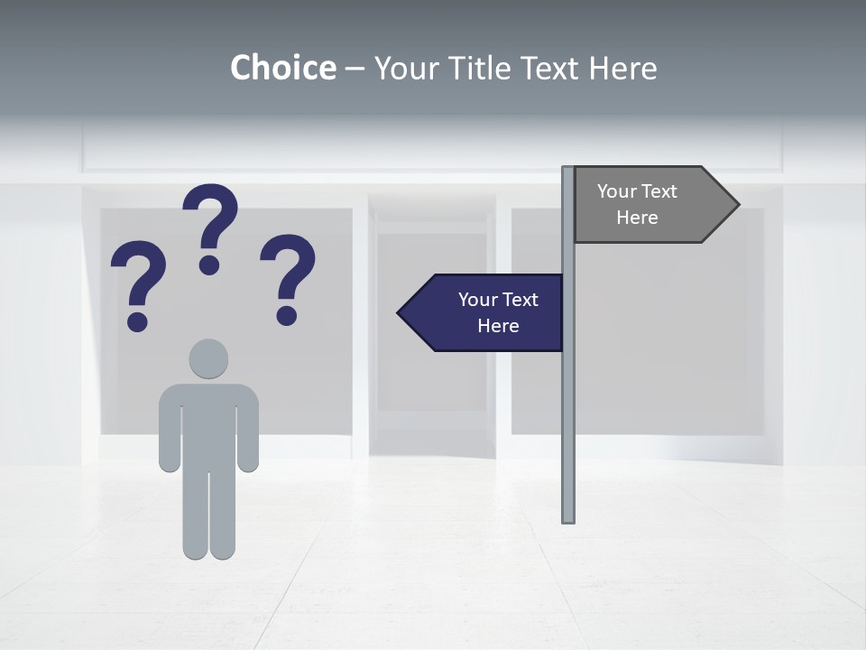 Design Exhibition Door PowerPoint Template