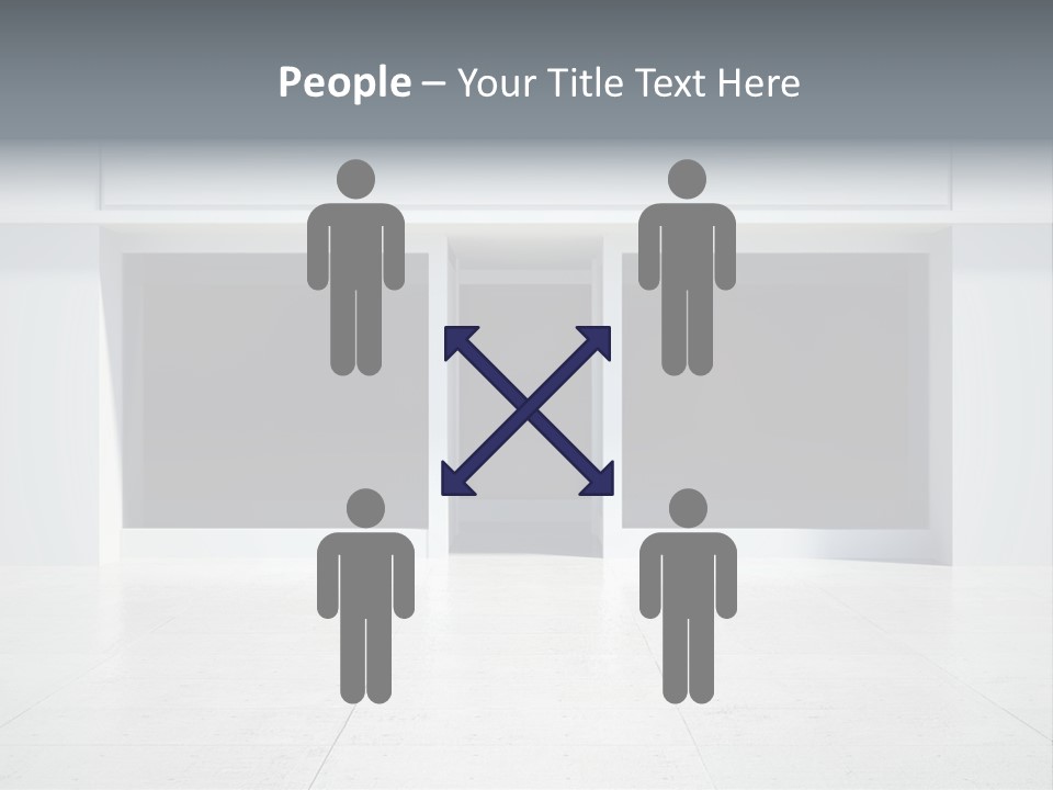 Design Exhibition Door PowerPoint Template