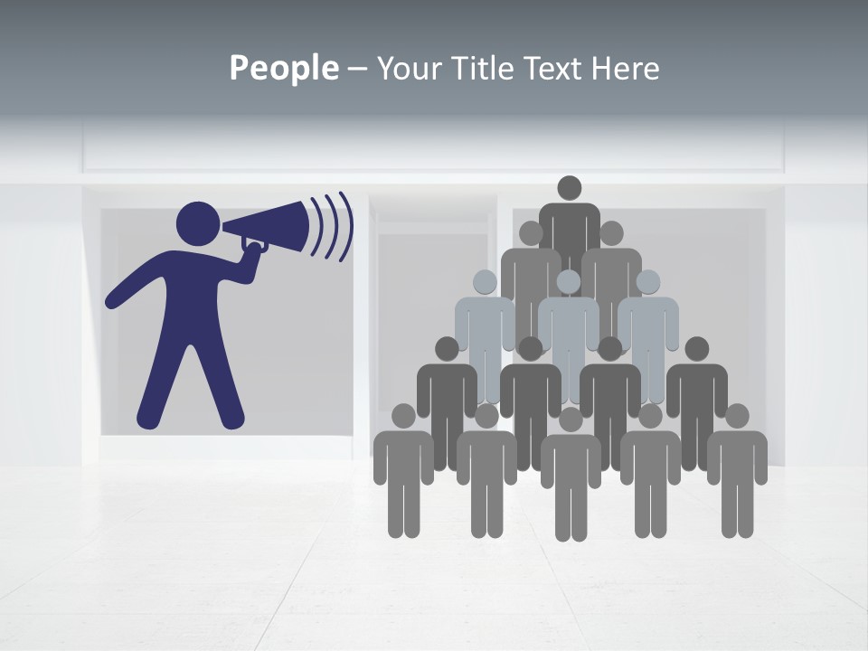 Design Exhibition Door PowerPoint Template