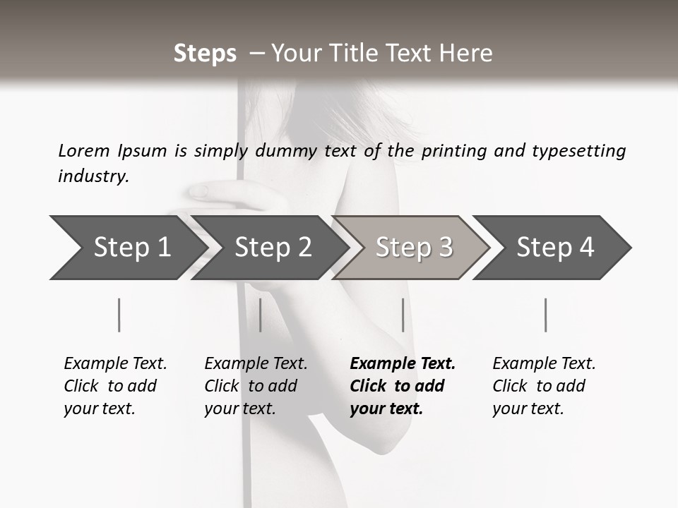 Nudity Pregnant Motherhood PowerPoint Template